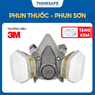 Mặt nạ phòng độc 3M 6200 / 6006 chống khói, hơi hữu cơ vô cơ, phun sơn, phun xịt thuốc sâu, axit - THINKSAFE