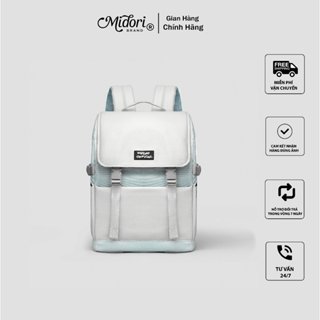 Balo Phối Da APOLO Đi Học Nam Nữ Đựng Laptop Thời Trang Unisex Chống Nước | Local Brand M Midori