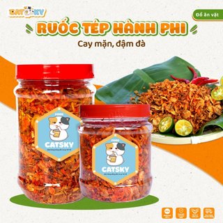 Muối Ruốc Tép Hành Phi CATSKY FOOD Nguyên Miếng Cay Mặn Đậm Đà Ăn Kèm Bánh Tráng Phơi Sương