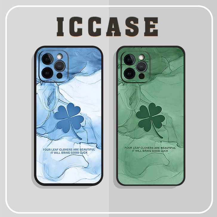 Ốp Lưng Điện Thoại Iphone 15 Plus Pro Promax may mắn, cỏ bốn lá, lucky leaf tâm an đẹp