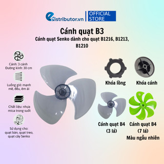 Cánh quạt 3 cánh Senko B3, B4 - quạt B4 7 cánh - Giao màu ngẫu nhiên - 100% chính hãng