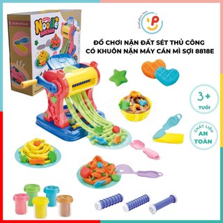 Đồ chơi nặn đất sét thủ công có khuôn nặn máy cán mì sợi 8818E peekabootoys