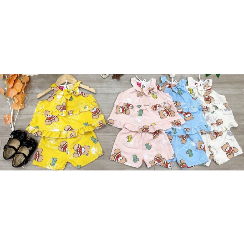 Bộ Đũi Xốp Cổ Tròn Bé (15-18kg) (giao màu ngẫu nhiên)