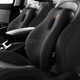 Gối Tựa Lưng Massage Ô Tô Sairui 6 Chế Độ Đệm Lưng Cao Su Non Chống Gù Giảm Đau Cột Sống