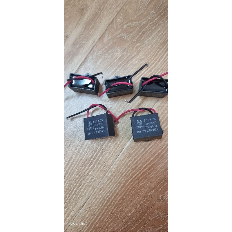 Tụ quạt 450v-500v 5uf công nghiệp loại tốt