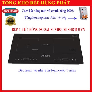 Bếp điện từ Sunhouse Mama 9100VN, 1 từ 1 hồng ngoại