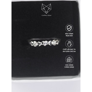 Nhẫn Bạc Ta CaoBac Silver Họa Tiết Tim Xinh Xắn, Tinh Tế, Nhẹ Nhàng Cho Bạn Gái
