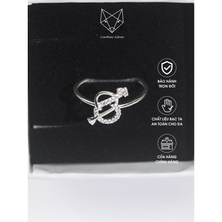 Nhẫn Nữ Bạc Ta Caobac Silver Đính Đá Nốt Nhạc Sang Trọng, Lịch Sự