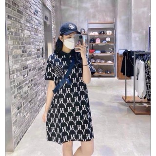 Đầm váy polo M.L.B họa tiết NY hàng xuất dư xịn