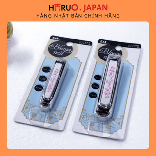 Bấm móng tay inox mẫu hoa văn KAI cỡ nhỏ Nội địa Nhật Bản