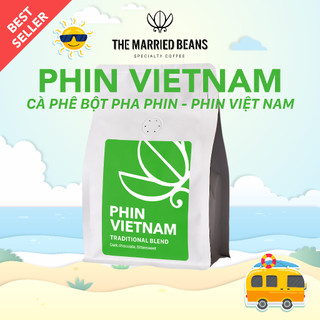 Cà phê bột pha phin ROBUSTA & ARABICA (7 Ro : 3 A) rang mộc, hương vị sô-cô-la đậm đà The Married Beans Coffee