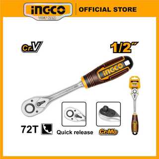 Cần siết 2 chiều ingco hrth0812 | size 1/2" 45t | chiều dài: 260mm | chất liệu cr-v+cr-mo