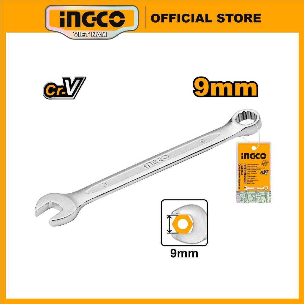 Cờ lê vòng miệng 9mm Ingco HCSPA091