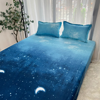 Bộ ga gối m6 m8 2m2 drap giường poly, ga trải giường + 2 vỏ gối nằm đơn giản chọn mẫu