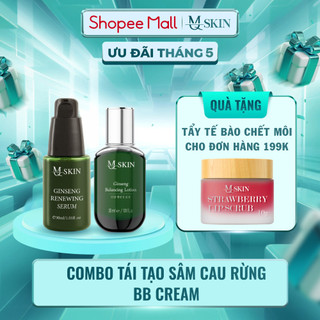 Combo Sâm Cau Rừng - BB Cream Hỗ Trợ Nhanh Bong MQ SKIN