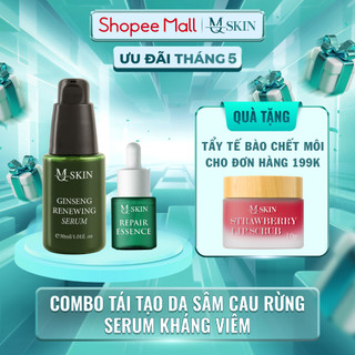 Combo Sâm Cau Rừng MQ SKIN - Serum tái tạo và Serum phục hồi