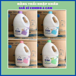 Combo 4 can nước giăt dnee tím thái lan 3000ml, nước giặt dnee thái
