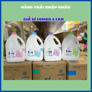 Combo 4 Can nước giặt Dnee Thái 3000ml tuỳ chọn màu