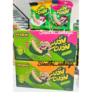  Thùng 20 Gói Xúc Xích Cuốn Cuốn Heo Cao Bồi Rong Biển Bánh Tráng 