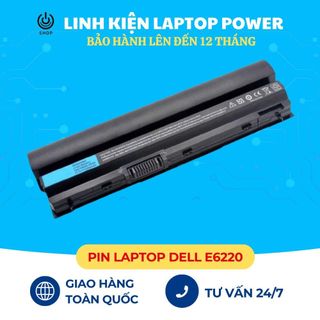 Pin laptop DELL Latitude E6220 E6230 E6320 E6330 E6430S RFJMW FRR0G New 100% Pin ZIN BH 12 Tháng