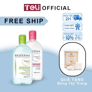 Nước Tẩy Trang Dành Cho Da Hỗn Hợp và Da Dầu Bioderma Sebium H20 500ml. ///