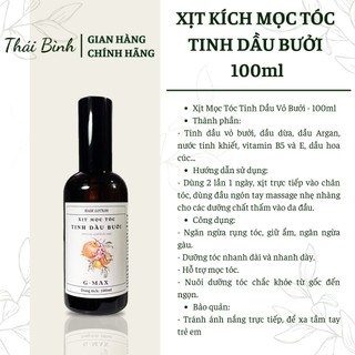 Xịt Mọc Tóc Tinh Dầu Vỏ Bưởi - 100ml