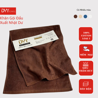 Khăn Gội Đầu, Tập Gym 34x85cm 100% Cotton Xuất Nhật Dư Xịn