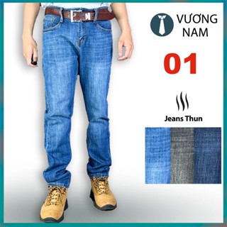Quần jean nam chất bò LOẠI XỊN co giãn ống suông vừa wash đẹp cao cấp HÀNG XƯỞNG VN VNO109