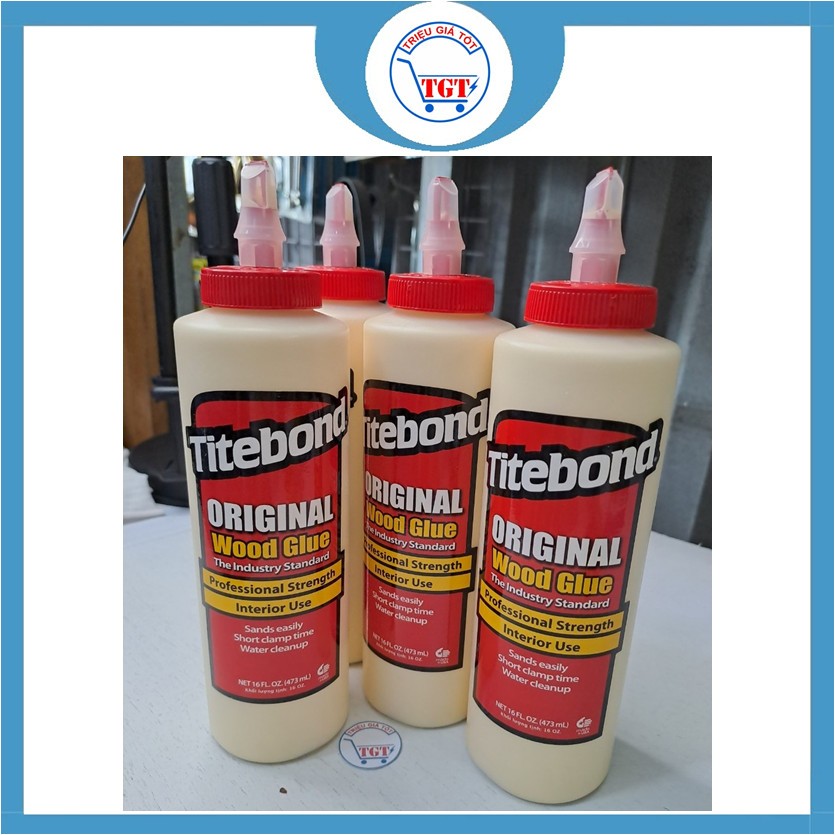 KeoTitebond đỏ - Keo dán gỗ Titebond II nhãn đỏ 473ml - Keo Titebond