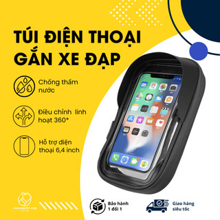 Túi Xe Đạp Túi Móc Tay Lái Xoay 360 độ Xe Đạp Thể Thao Cảm Ứng Tiện Dụng thấm nước cho điện thoại cảm ứng  SJJB-01