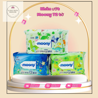 Giấy ướt Moony hàng nội địa Nhật gói 76 miếng - cam kết chính hãng