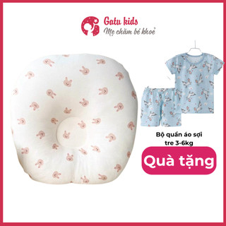 Đệm chống TRÀO NGƯỢC muslin cho bé ngủ ngon, ăn hiệu quả (tặng 1 bộ quần áo sơ sinh sợi tre)