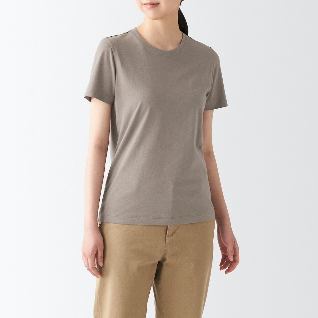 Áo thun cotton cổ tròn