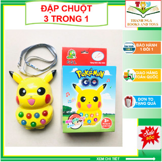 [Đồ chơi 3 trong 1] Đập Chuột Pokemon Bản Nâng Cấp 7 Cửa - Kể Chuyện - Đánh Nhạc