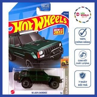 Xe mô hình hot wheels basic bán tải '95 jeep cherokee hct10.