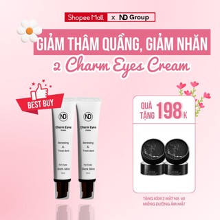  COMBO 2 Tuýp Kem Giảm Quầng Thâm Eyes Charm 15ml Tặng Kèm 2 Mặt Nạ Mắt BIOAQUA
