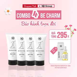 COMBO 4 TUÝP KEM GIẢM THÂM BE CHARM CREAM Tặng 1 SERUM GIẢM MỤN BHA 15ML BY ND SIÊU HỜI