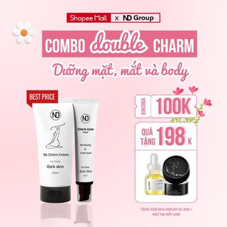 Combo 1 Tuýp Kem Giảm Thâm BeCharm 100ml & 1 Tuýp Kem Giảm Thâm Mắt Eyes Charm 15ml  