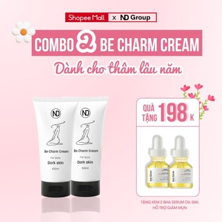 COMBO 2 TUÝP KEM GIẢM THÂM BE CHARM & 2 SERUM GIẢM MỤN BHA 5ML BY ND TIẾT KIỆM 100k