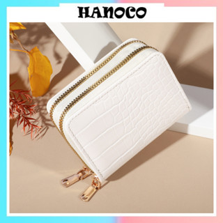 Ví nữ mini đựng thẻ khóa kéo nhiều ngăn dễ thương Phong Cách Hàn Quốc 2024 HANOCO