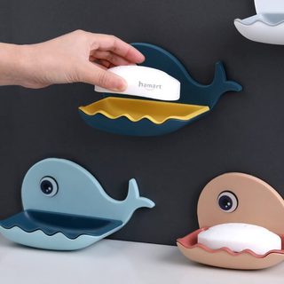 Khay để xà bông 2 lớp dán tường hộp đựng xà phòng treo tường nhà tắm trang nhã tiện lợi