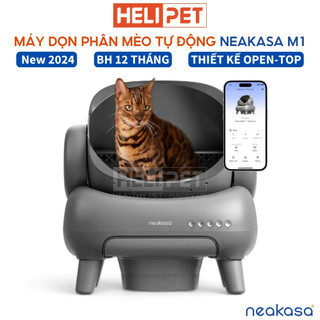 Nhà vệ sinh cho mèo, Máy dọn phân mèo tự động NEAKASA M1 New 2024 Thiết kế OPEN-TOP - HeLiPet