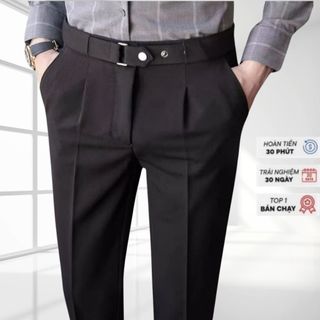 Quần âu nam GOZIN điều chỉnh cạp linh động, vải Vitex co giãn cao cấp chống nhăn - JA33
