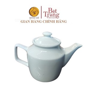 Ấm trà dáng vuông cỡ lớn 700 ml gốm sứ Bát Tràng