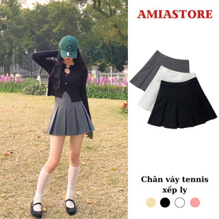 Chân váy tennis xếp ly to, chân váy ngắn nhiều màu amiastore