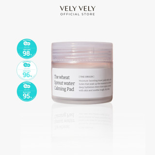 Toner pad cấp ẩm làm dịu da vely vely the wheat sprout water calming pad 60 miếng