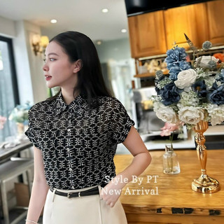 Áo sơ mi nữ tay ngắn KDD thiết kế tơ dáng công sở thời trang 2 màu A94