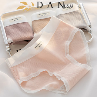 Quần Lót Nữ Co Giãn Chất Liệu Cotton Thoáng Mát Kiểu Dáng Nữ Tính Đáng Yêu DAN L&U 267