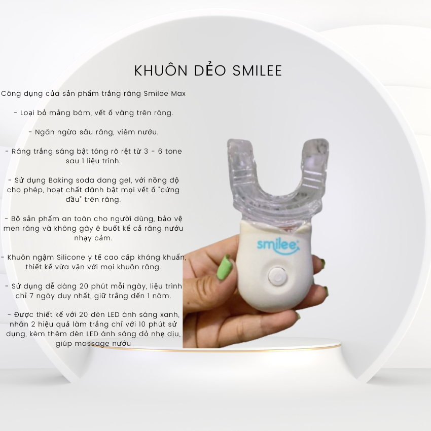 Khuôn Dẻo,Dùng Chung Bộ Kít  Làm Trắng Răng Smilee