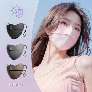 Khẩu trang chống tia uv chống nắng nửa mặt chuẩn UPF 50+ vải thun mềm mại thoáng khí điều chỉnh dây đeo Choobe KT02